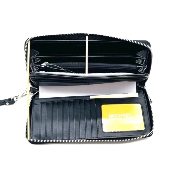 Michael Kors Large Top Zip Tote Bag Black & Large Continental Wallet Black (NWT) - Picture 11 of 12